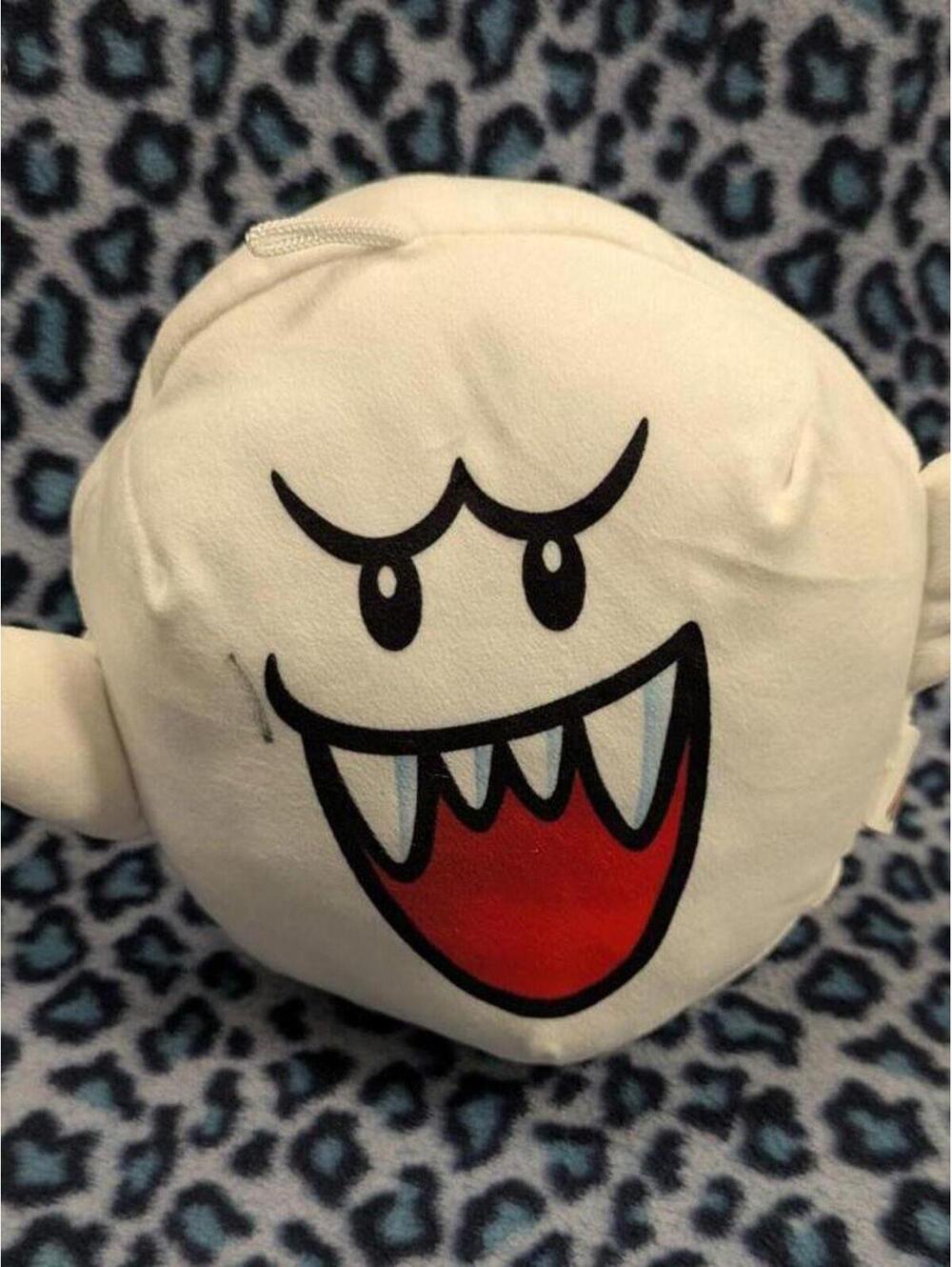 Super Mario Brothers Nintendo BOO Ghost Plush Toy White 6” Video Game